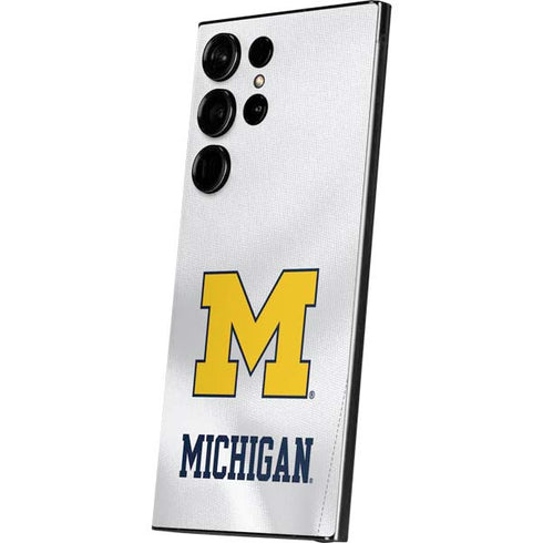 University of Michigan White Jersey Galaxy S25 Ultra Skin